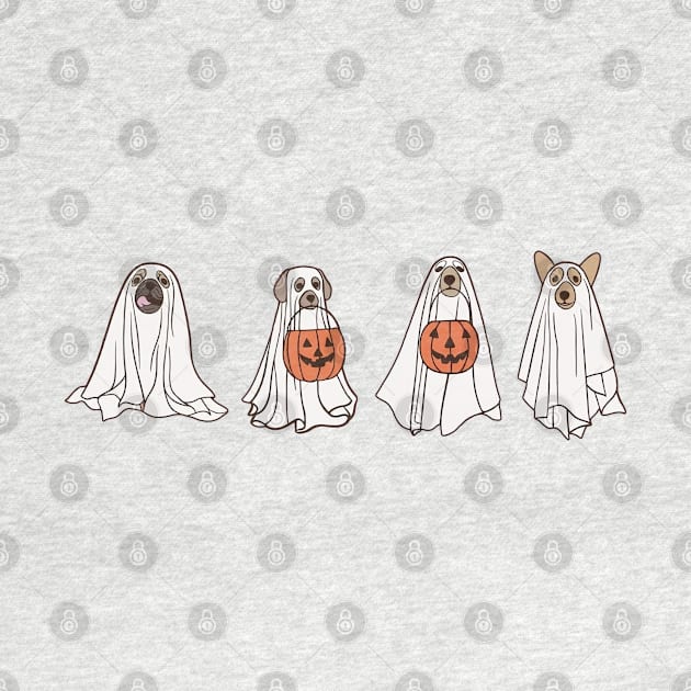 Сute Ghost Dog t-shirt, Ghost dog t-shirt, Dog Lovers Shirt, iprintasty Halloween, Halloween Dog T-shirt, Spooky Season by Hoahip